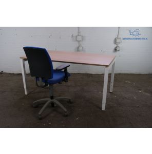 Voortman | Bureau | Tweedehands | Wit frame | Havanna blad | BT452