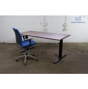 Voortman | Bureau | Tweedehands | Zwart frame | Donker olijf blad | BT453